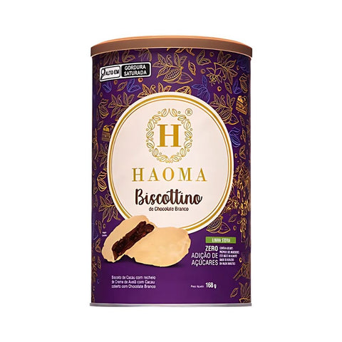 Biscottino de Chocolate Branco Linha Stevia Haoma 168g