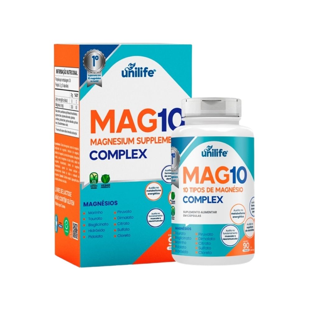 Magnésio Mag10 Complex Unilife 90 Caps – Zona Cerealista Online