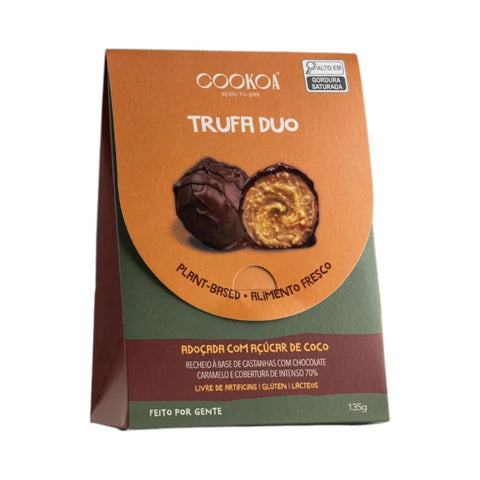 Trufa Duo Caramelo e Intenso 70% Cookoa 135g