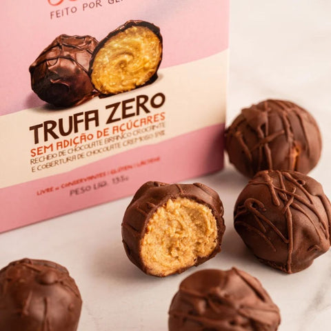 Trufa Zero Açúcar com Chocolate Branco Cookoa 135g