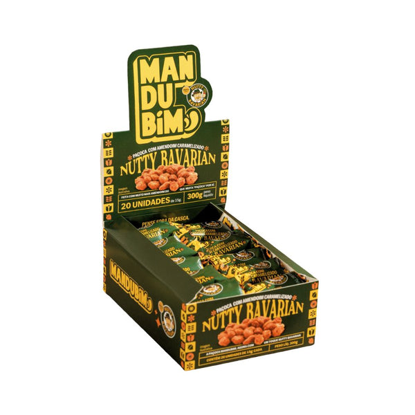 Paçoca Rolha Nutty Bavarian Mandubim (Cx c/ 20 un de 15g) – Zona
