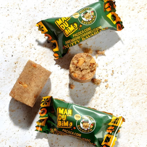 Paçoca Rolha Nutty Bavarian Mandubim (Cx c/ 20 un de 15g)