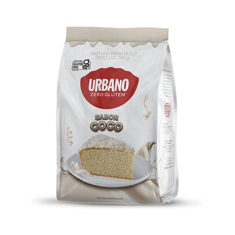 Mistura para Bolo Sabor Coco Zero Glúten Urbano 300g