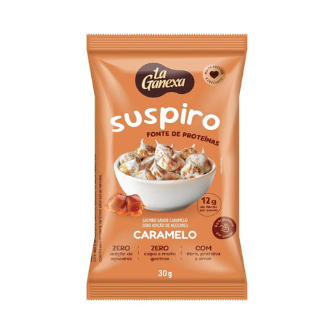 Suspiro Sabor Caramelo Zero Açúcar La Ganexa 30g