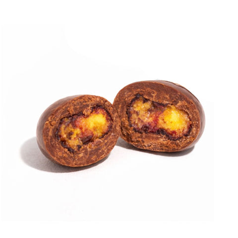 Drageado de Banana Passa com Chocolate ao Leite (Granel 100g)