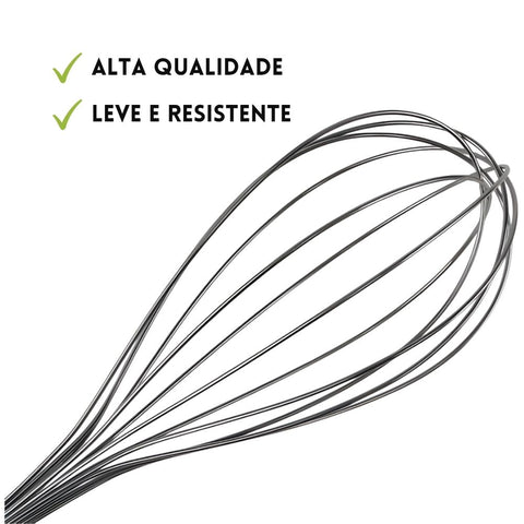 Batedor de Clara Aço Inox 29cm