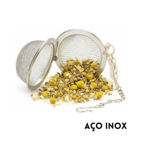 Infusor de Chá Peneira Aço Inox