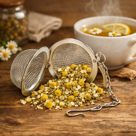 Infusor de Chá Peneira Aço Inox
