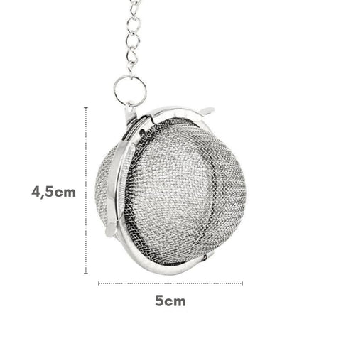 Infusor de Chá Peneira Aço Inox