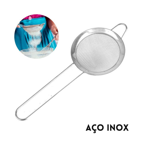 Peneira de Aço Inox 8cm