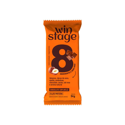 Barra de Proteína de Chocolate com Avelã WinStage (12 un de 54g)