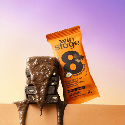 Barra de Proteína de Chocolate com Avelã WinStage (12 un de 54g)