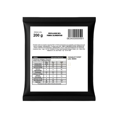 Psyllium 90% Fibra Alimentar (Granel 200g)