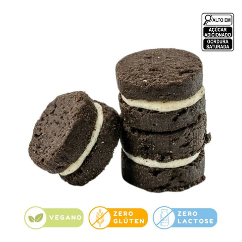 Casadinho Vegano Cacau Black com Recheio de Chocolate Branco e Baunilha Casas do Valle 175g