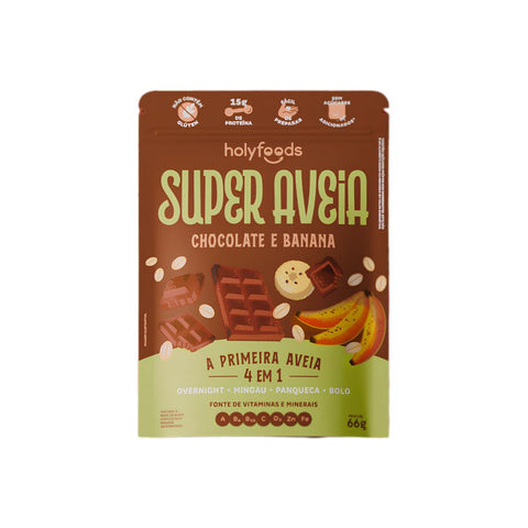 Super Aveia Chocolate e Banana Holyfoods 66g