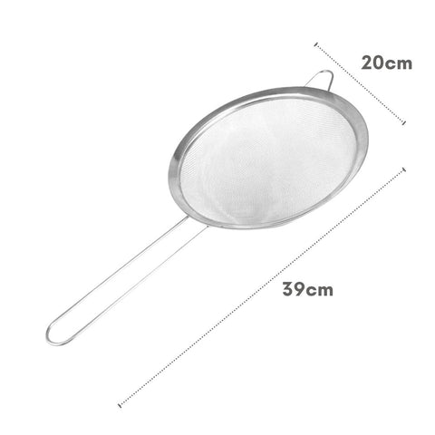 Peneira de Aço Inox 20cm