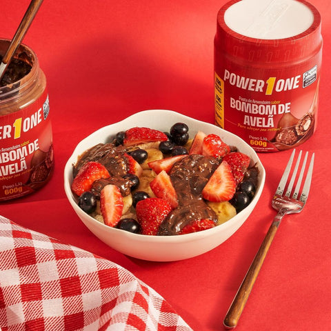 Pasta de Amendoim Bombom de Avelã Power1One 600g