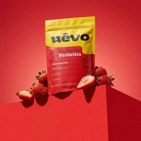 Proteína Sabor Morango Uêvo 1kg