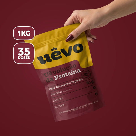Proteína Sabor Café Mocaccino Uêvo 1kg