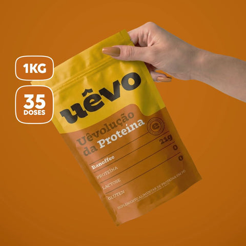 Proteína Sabor Banoffee Uêvo 1kg