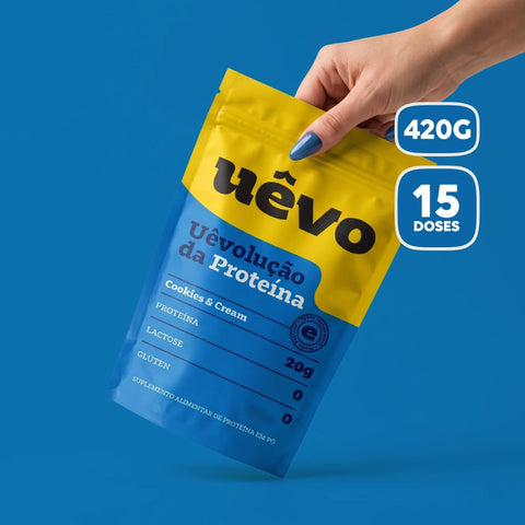 Proteína Sabor Cookies & Cream Uêvo 420g