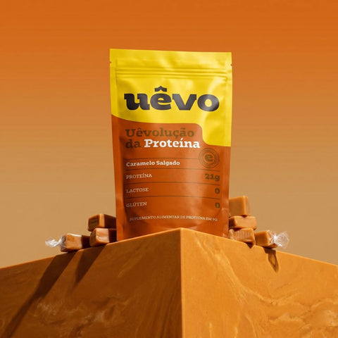 Proteína Sabor Caramelo Salgado Uêvo 420g