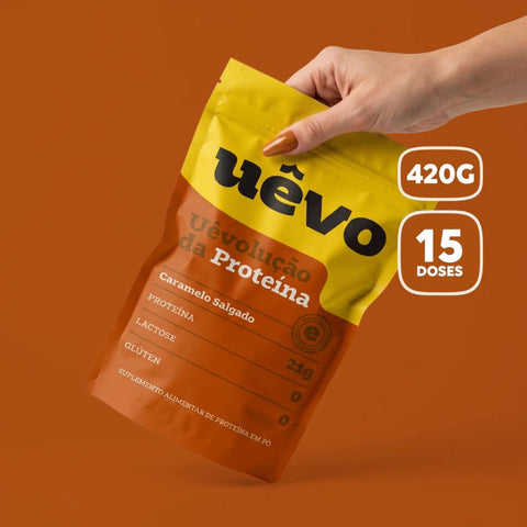 Proteína Sabor Caramelo Salgado Uêvo 420g