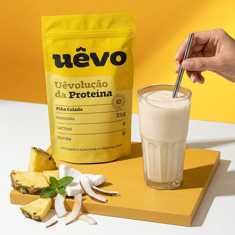 Proteína Sabor Piña Colada Uêvo 420g