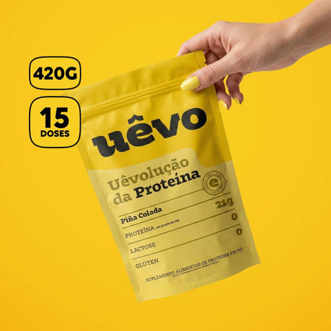 Proteína Sabor Piña Colada Uêvo 420g