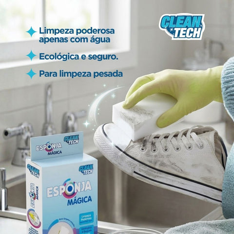 Kit 10x Esponja Mágica de Melamina Limpeza
